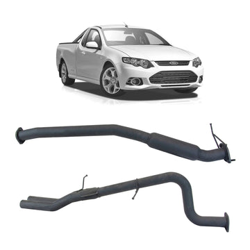 Redback Exhaust 2.5" System with Hotdog Centre and Rear Muffler Delete for Ford Falcon FG Ute (02/2008 - 12/2014) - Brixton 4x4 - Buy Online Now!